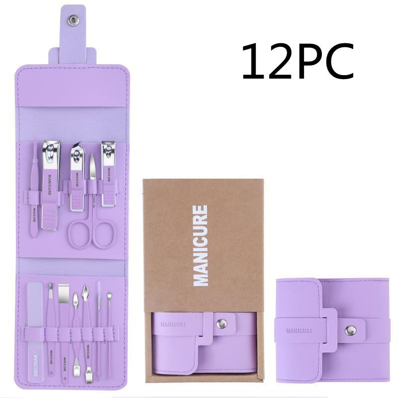 Make Up 16 Pcs Nail Clippers Nail Cutter Nail Scissors With PU Bag -  Pet House