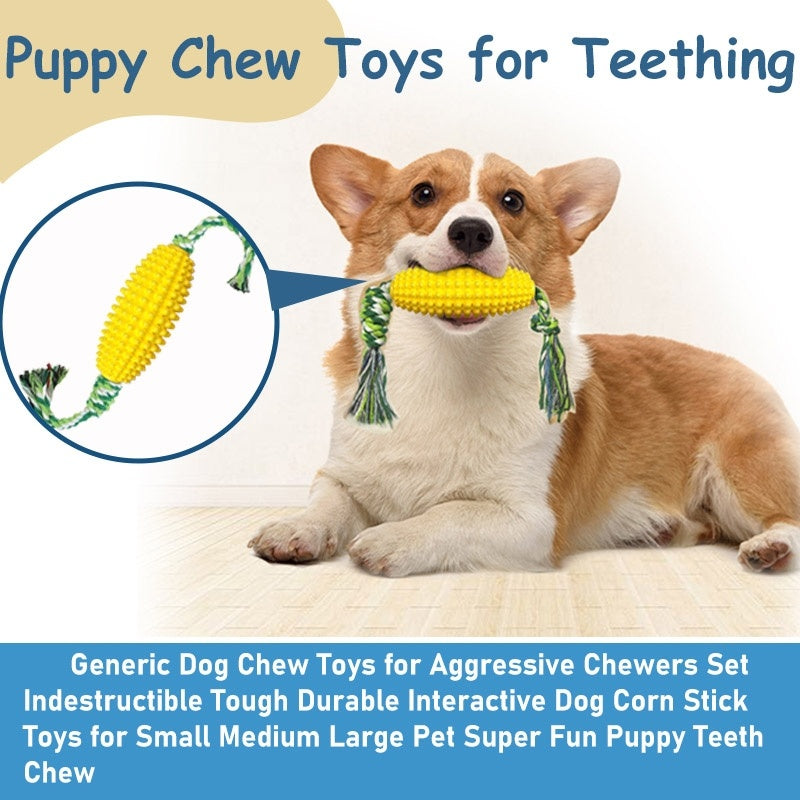 Puppy Toothbrush Clean Teeth Interactive Corn Toys Dog Toys Aggressive Chewers Dog Chew Toys -  Pet House