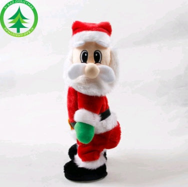 Christmas Decorations Electric Santa Toys Creative Twist Music Santa Claus Dolls -  Pet House