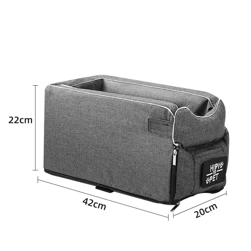 Dog Car Seat Pet Carrier Universal Armrest Box -  Pet House