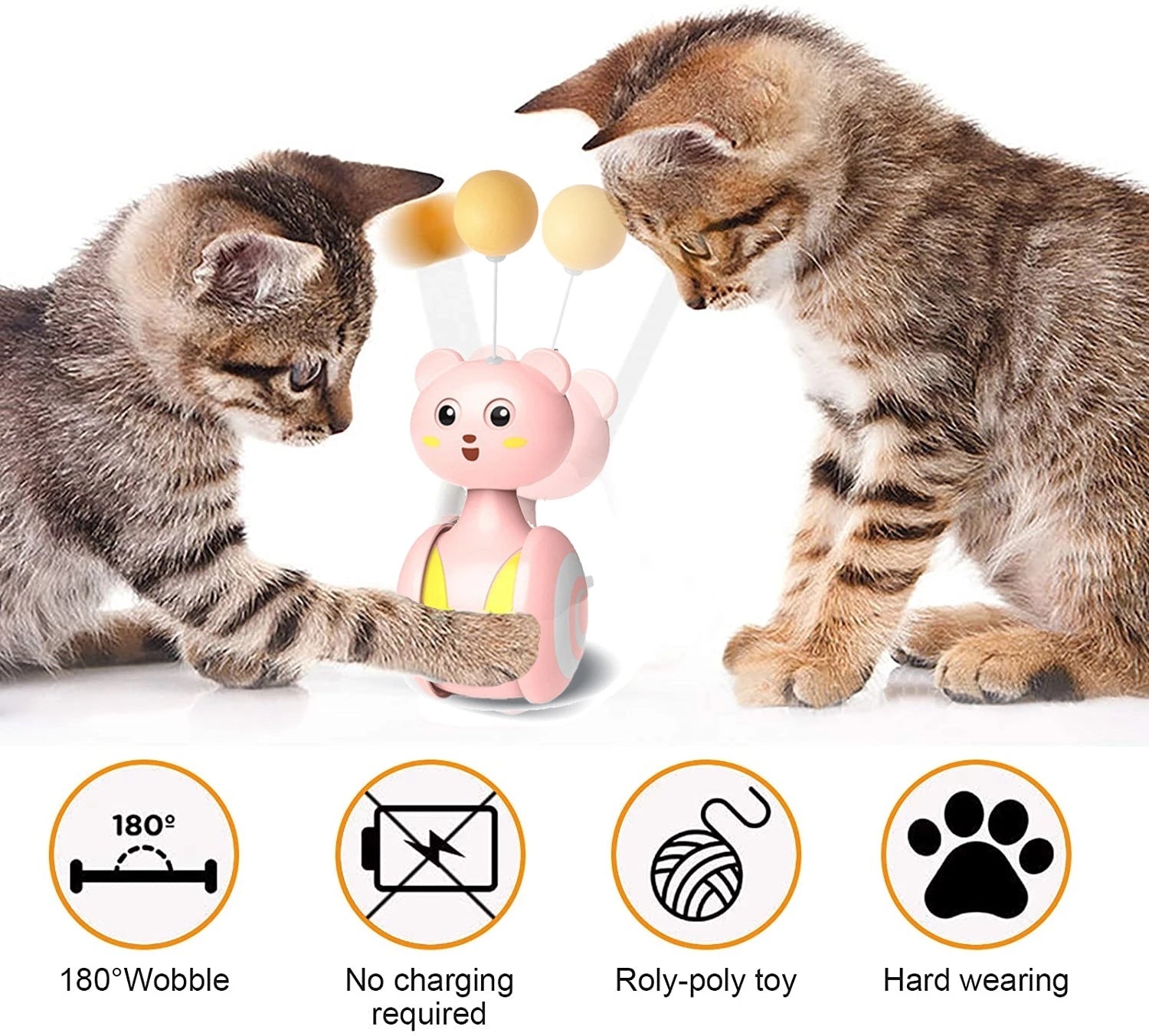 Cat Interactive Feather Toys Pet Bumbler -  Pet House