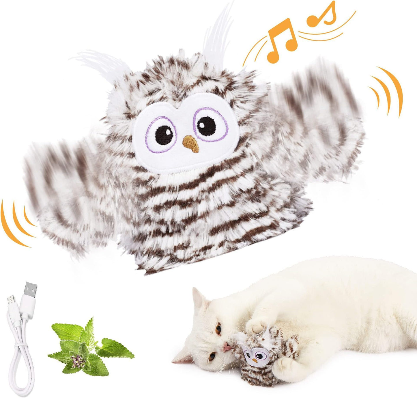 Interactive Cat Plush Toys For Indoor Cats Automatic Flapping Bird Cat Toy -  Pet House