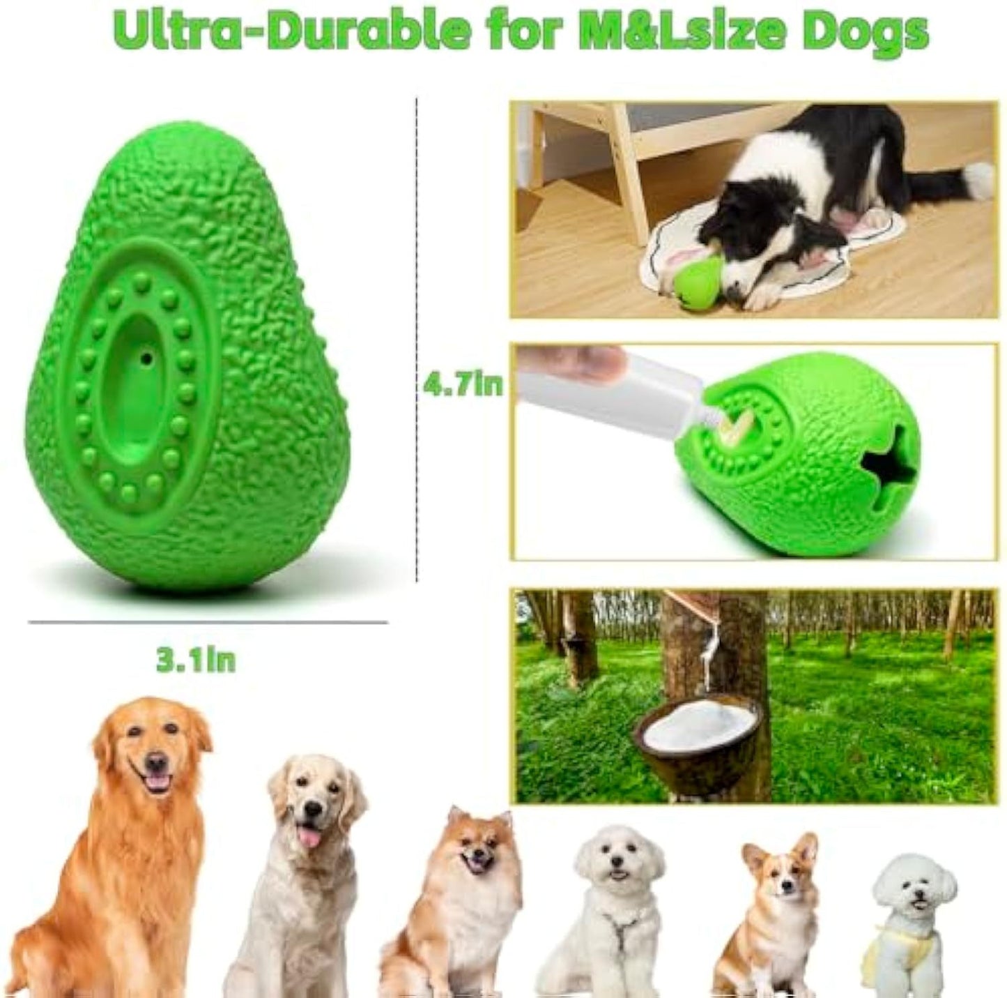 Dog Chew Toys For Aggressive Chewers Indestructible Dog Toy Large Dog Toys Safe Rubber Dog Teething Toys For Small Medium And Large Dogs Breeds Heavy Duty Dog Toy -  Pet House