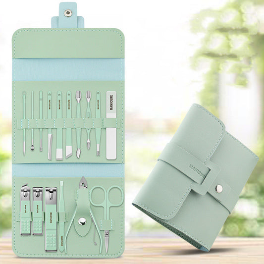 Make Up 16 Pcs Nail Clippers Nail Cutter Nail Scissors With PU Bag -  Pet House