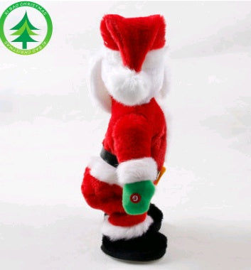 Christmas Decorations Electric Santa Toys Creative Twist Music Santa Claus Dolls -  Pet House