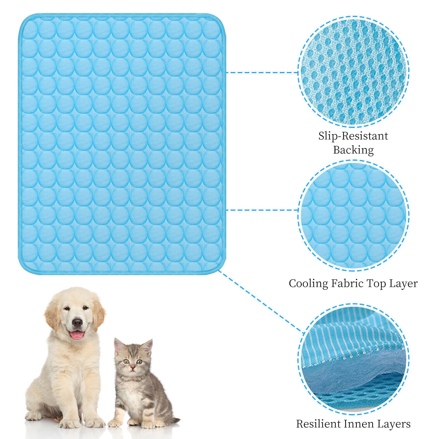 Pet Cooling Mat Cool Pad Cushion Dog Cat Puppy Blanket For Summer Sleeping Bed -  Pet House