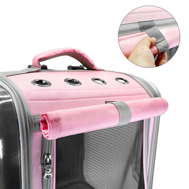 Pet Cat Carrier Backpack Breathable Cat Travel Outdoor Shoulder Bag For Small Dogs Cats -  Pet House