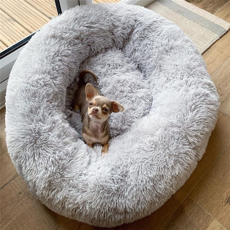 Pet Kennel Deep Sleep Dog House Velvet Mats Sofa For Dog Basket Pet Cat Bed -  Pet House