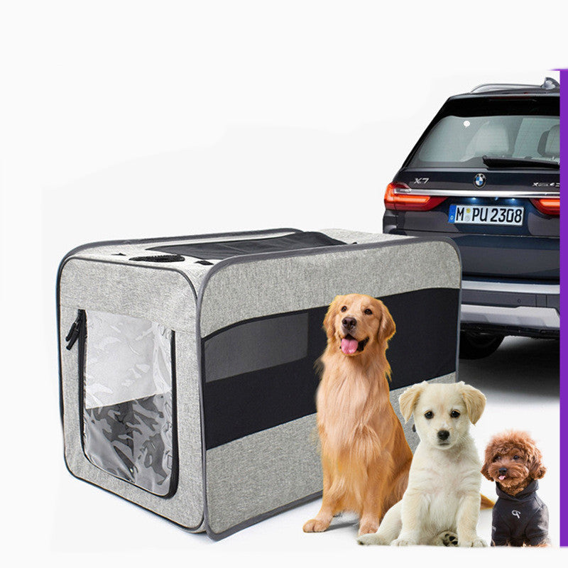 Pet Travel Carrier Bag Portable Pet Bag Folding Fabric -  Pet House