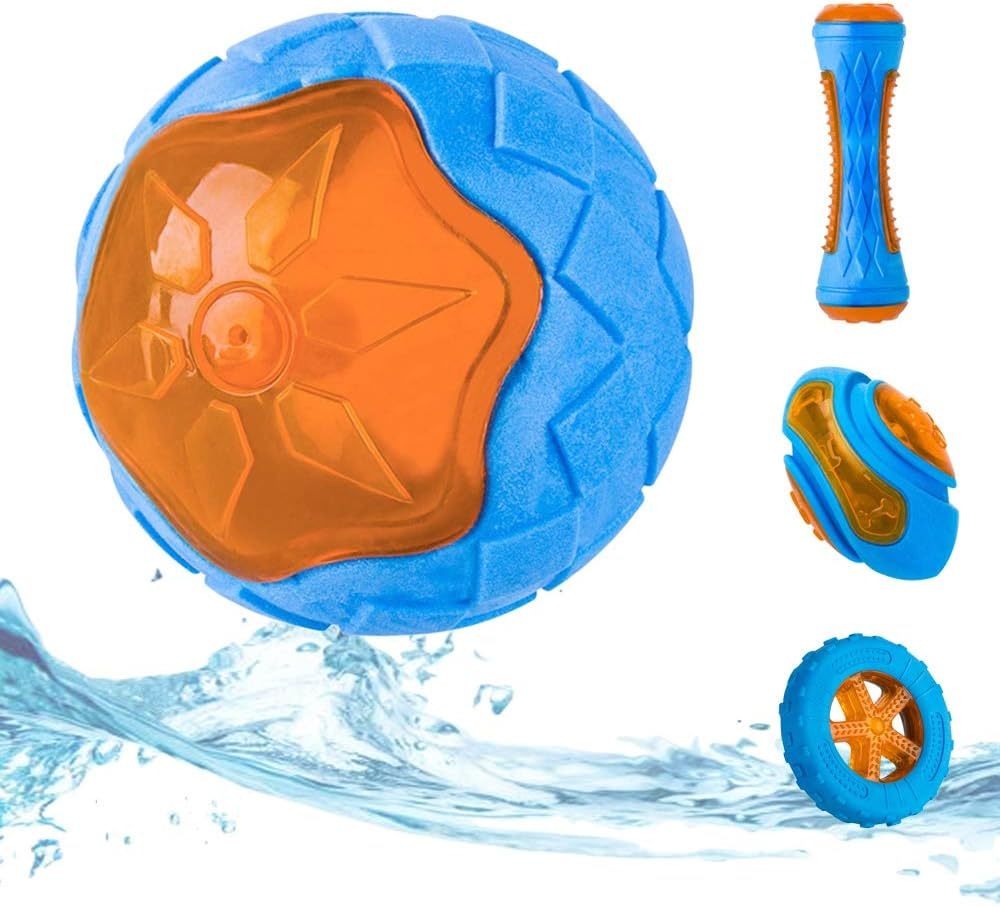 Dog Squeaky Toys Pool Toys Floating Toys For Interactive Fetch Play Dog Beach Toy -  Pet House