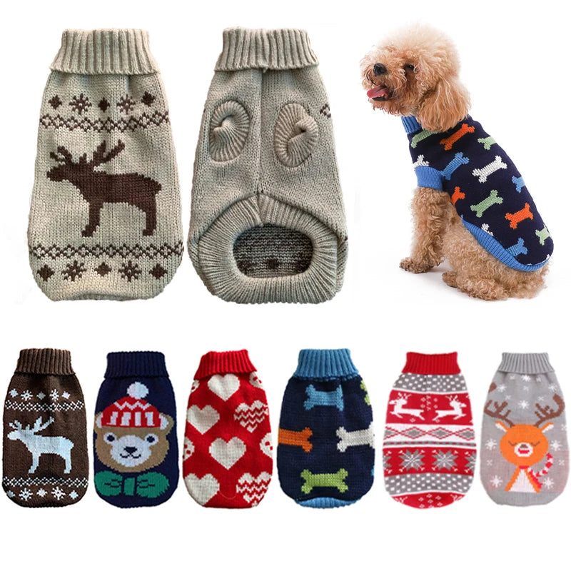 Warm Dog knitting Sweater -  Pet House