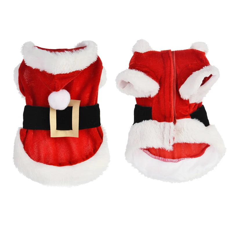 Santa Christmas Costume -  Pet House