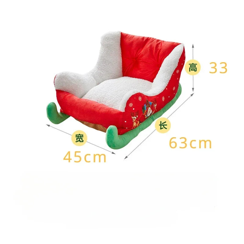 Winter Christmas Sleigh -  Pet House