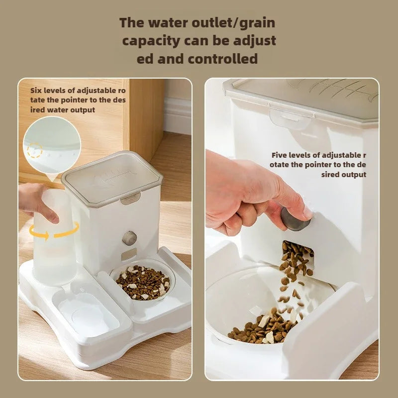 Double Ceramic Water Bowl -  Pet House