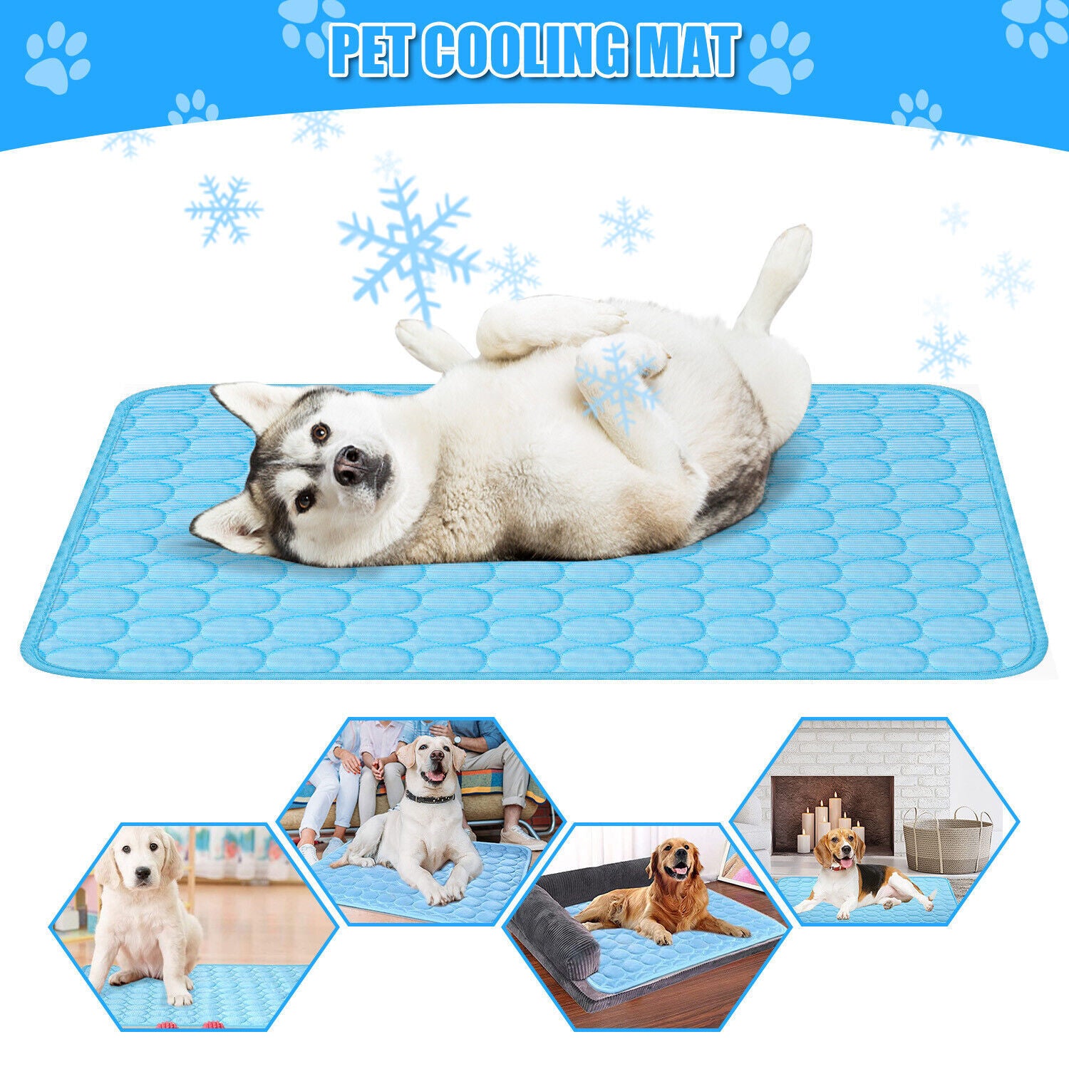 Pet Cooling Mat Cool Pad Cushion Dog Cat Puppy Blanket For Summer Sleeping Bed -  Pet House