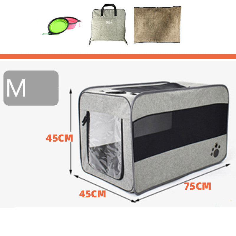 Pet Travel Carrier Bag Portable Pet Bag Folding Fabric -  Pet House