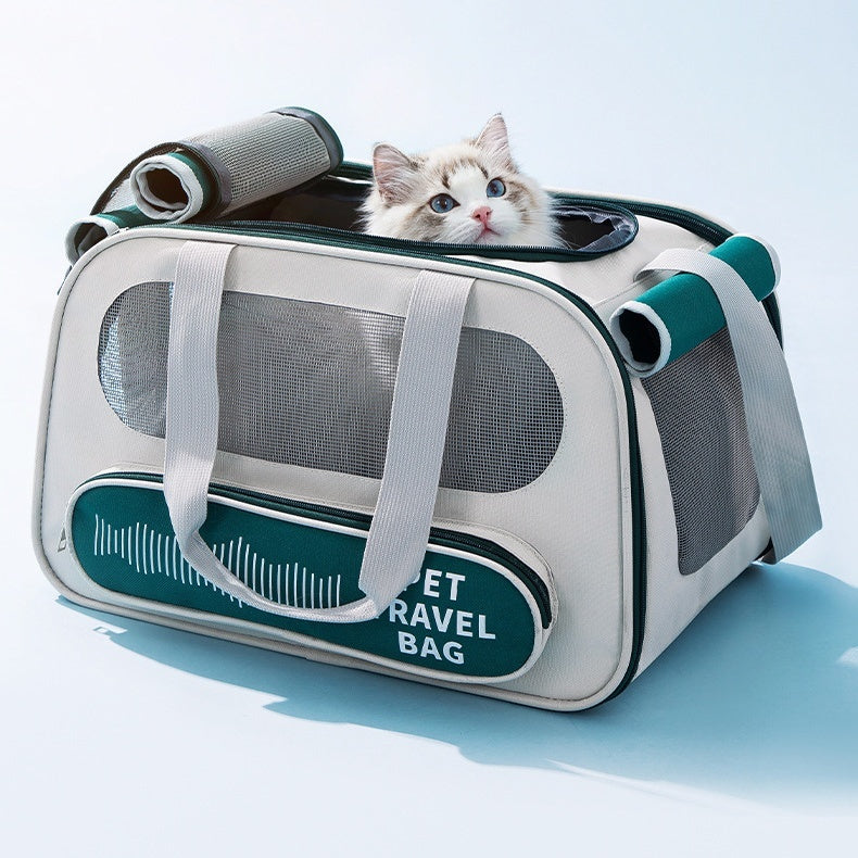 Pet Carrier Bag Soft Sided Collapsible Portable PET Travel Carrier -  Pet House