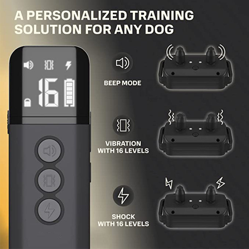 Dog Electric Shock Collar Training Stop Bark Collar -  Pet House