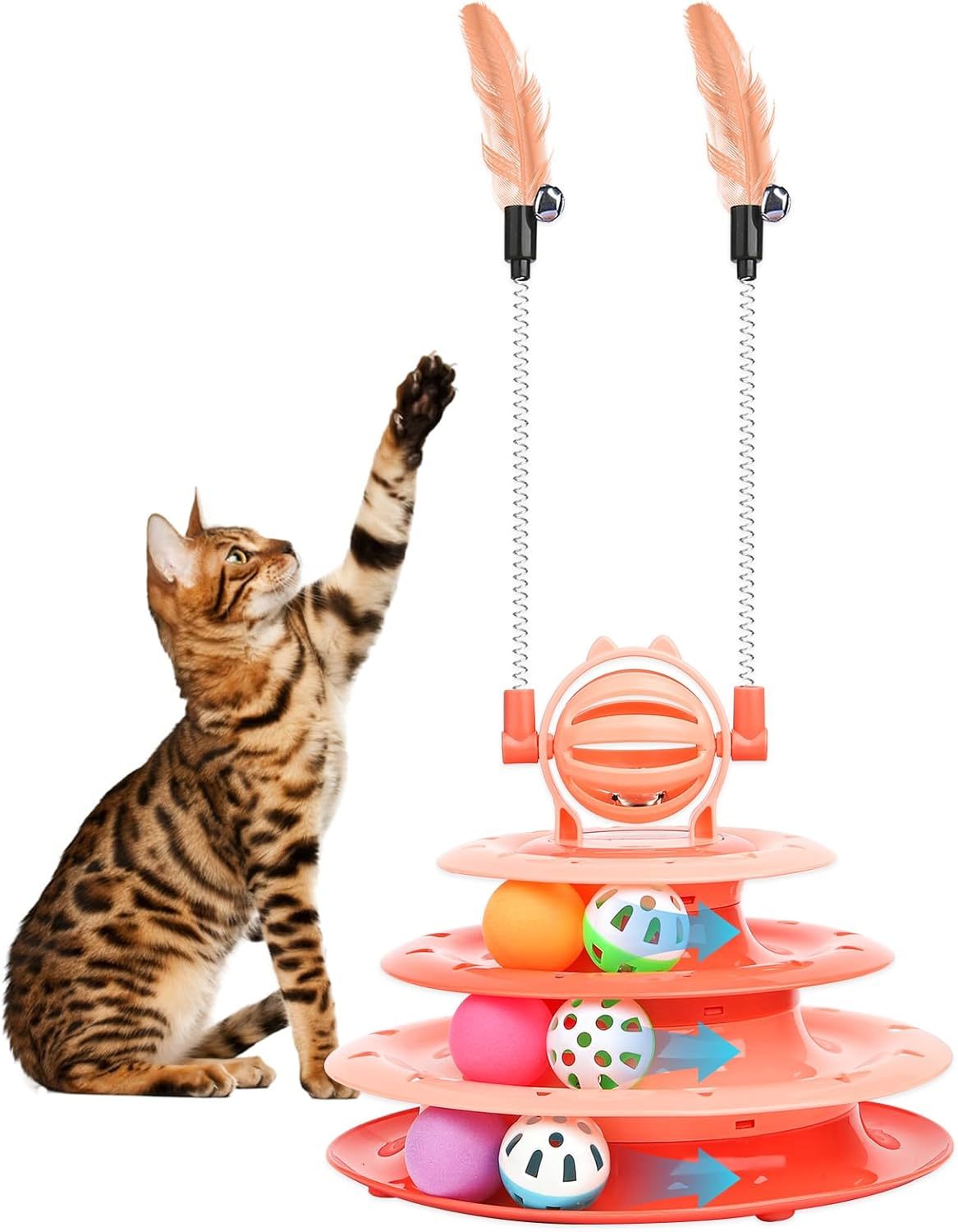 Cat Toys For Indoor Cats Kitten Toys Interactive Cat Toy Cat Puzzle Toy Cat Ball Toy -  Pet House