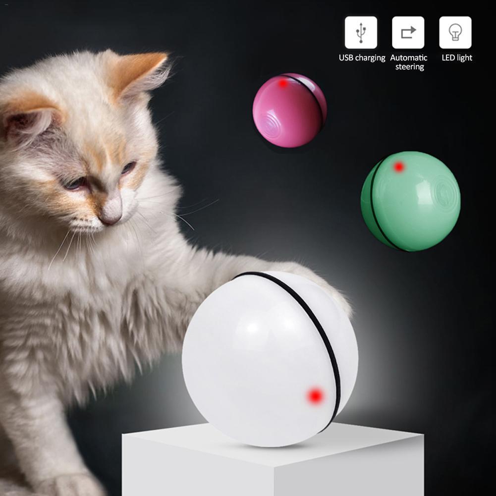 LED Laser Electronic Rolling Pet Funny Cat Toy Ball -  Pet House